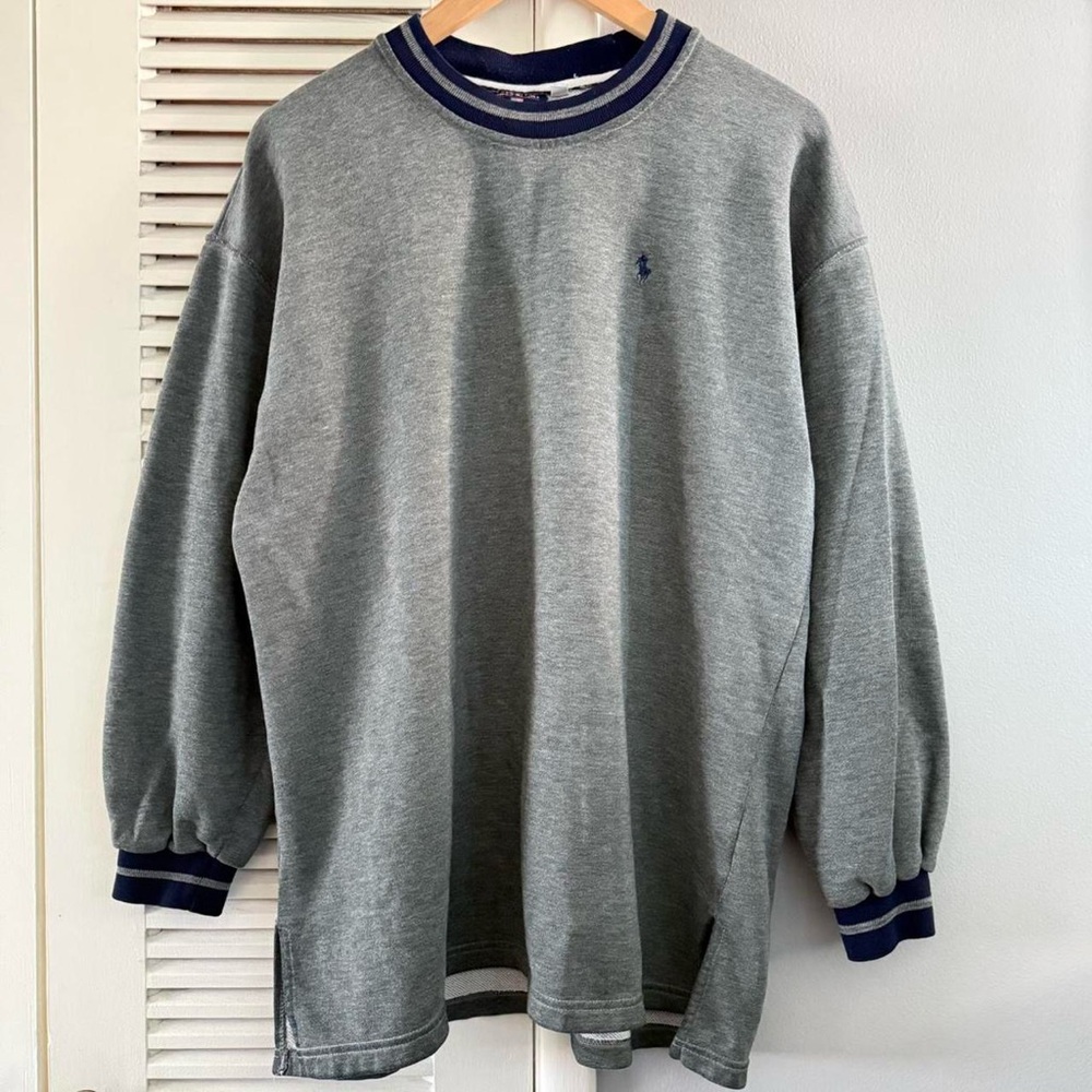 Vintage 90’s Polo Sport Ralph Lauren Grey Crewneck Sweater